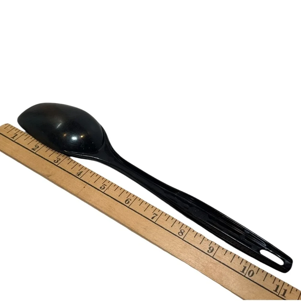 Vintage Foley Black Nylon Mixing Spoon 10.5 Inch Kitchen Utensil Non-Stick Safe